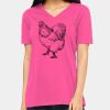 Ladies' Relaxed Jersey V-Neck T-Shirt Thumbnail