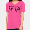 Ladies' Relaxed Jersey V-Neck T-Shirt Thumbnail