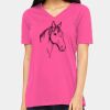 Ladies' Relaxed Jersey V-Neck T-Shirt Thumbnail