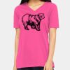 Ladies' Relaxed Jersey V-Neck T-Shirt Thumbnail