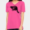 Ladies' Relaxed Jersey V-Neck T-Shirt Thumbnail