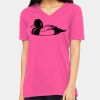 Ladies' Relaxed Jersey V-Neck T-Shirt Thumbnail