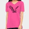 Ladies' Relaxed Jersey V-Neck T-Shirt Thumbnail