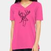 Ladies' Relaxed Jersey V-Neck T-Shirt Thumbnail