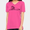 Ladies' Relaxed Jersey V-Neck T-Shirt Thumbnail