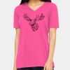 Ladies' Relaxed Jersey V-Neck T-Shirt Thumbnail