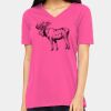 Ladies' Relaxed Jersey V-Neck T-Shirt Thumbnail