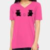 Ladies' Relaxed Jersey V-Neck T-Shirt Thumbnail