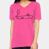 Ladies' Relaxed Jersey V-Neck T-Shirt Thumbnail