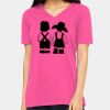 Ladies' Relaxed Jersey V-Neck T-Shirt Thumbnail