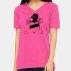 Ladies' Relaxed Jersey V-Neck T-Shirt Thumbnail