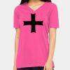 Ladies' Relaxed Jersey V-Neck T-Shirt Thumbnail