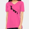 Ladies' Relaxed Jersey V-Neck T-Shirt Thumbnail