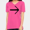 Ladies' Relaxed Jersey V-Neck T-Shirt Thumbnail