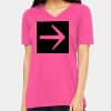 Ladies' Relaxed Jersey V-Neck T-Shirt Thumbnail