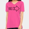 Ladies' Relaxed Jersey V-Neck T-Shirt Thumbnail