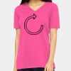 Ladies' Relaxed Jersey V-Neck T-Shirt Thumbnail