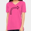 Ladies' Relaxed Jersey V-Neck T-Shirt Thumbnail