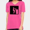 Ladies' Relaxed Jersey V-Neck T-Shirt Thumbnail