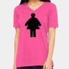 Ladies' Relaxed Jersey V-Neck T-Shirt Thumbnail