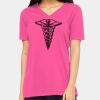 Ladies' Relaxed Jersey V-Neck T-Shirt Thumbnail