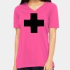 Ladies' Relaxed Jersey V-Neck T-Shirt Thumbnail