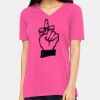 Ladies' Relaxed Jersey V-Neck T-Shirt Thumbnail