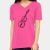 Ladies' Relaxed Jersey V-Neck T-Shirt Thumbnail