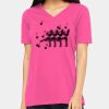 Ladies' Relaxed Jersey V-Neck T-Shirt Thumbnail