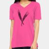 Ladies' Relaxed Jersey V-Neck T-Shirt Thumbnail