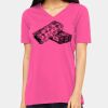 Ladies' Relaxed Jersey V-Neck T-Shirt Thumbnail