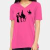 Ladies' Relaxed Jersey V-Neck T-Shirt Thumbnail