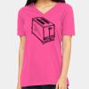 Ladies' Relaxed Jersey V-Neck T-Shirt Thumbnail