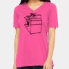 Ladies' Relaxed Jersey V-Neck T-Shirt Thumbnail