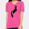 Ladies' Relaxed Jersey V-Neck T-Shirt Thumbnail