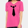 Ladies' Relaxed Jersey V-Neck T-Shirt Thumbnail