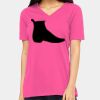 Ladies' Relaxed Jersey V-Neck T-Shirt Thumbnail