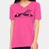 Ladies' Relaxed Jersey V-Neck T-Shirt Thumbnail