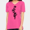 Ladies' Relaxed Jersey V-Neck T-Shirt Thumbnail