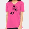 Ladies' Relaxed Jersey V-Neck T-Shirt Thumbnail