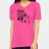 Ladies' Relaxed Jersey V-Neck T-Shirt Thumbnail