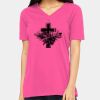 Ladies' Relaxed Jersey V-Neck T-Shirt Thumbnail