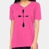 Ladies' Relaxed Jersey V-Neck T-Shirt Thumbnail