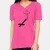 Ladies' Relaxed Jersey V-Neck T-Shirt Thumbnail