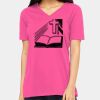 Ladies' Relaxed Jersey V-Neck T-Shirt Thumbnail