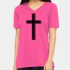 Ladies' Relaxed Jersey V-Neck T-Shirt Thumbnail