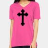 Ladies' Relaxed Jersey V-Neck T-Shirt Thumbnail