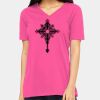 Ladies' Relaxed Jersey V-Neck T-Shirt Thumbnail