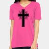 Ladies' Relaxed Jersey V-Neck T-Shirt Thumbnail