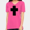 Ladies' Relaxed Jersey V-Neck T-Shirt Thumbnail